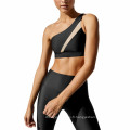 Vêtements de gym Push up Selon Support One épaule à lacets à lacets Sports Sports Bra et leggings